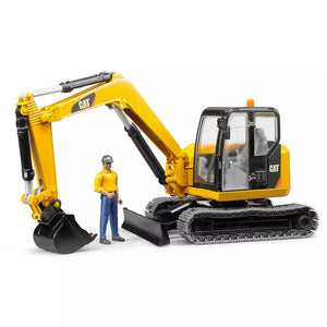 Bruder 02467 CAT Mini Excavator with Worker