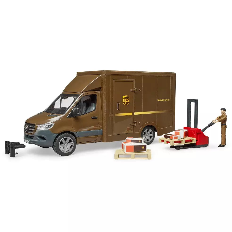 Bruder 02678 Mercedes-Benz Sprinter UPS with Driver and Accessories