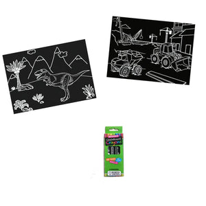 Imagination Starters Chalkboard MiniMats: Dino and Truck