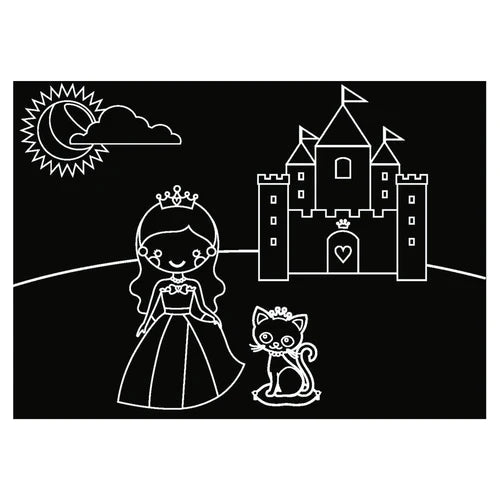 Imagination Starters Chalkboard MiniMats: Princess and Butterfly