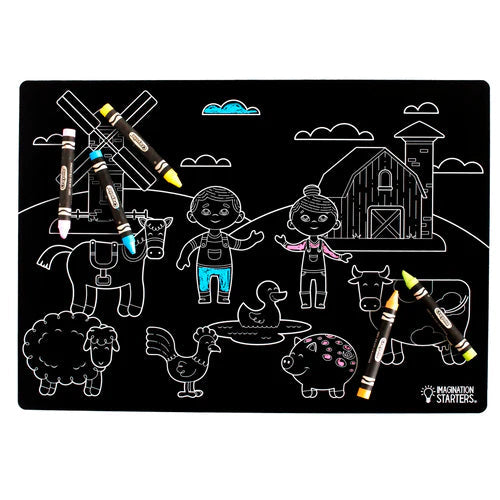 Imagination Starters Chalkboard Placemat: Farm