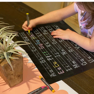 Imagination Starters Chalkboard Placemat: Letters