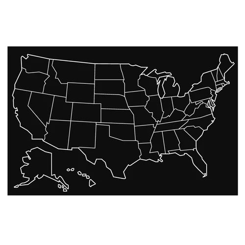 Imagination Starters Chalkboard Placemat: U.S. Map