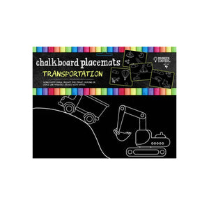 Imagination Starters Chalkboard Placemats: Transportation (Set of 4)