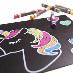 Imagination Starters Chalkboard Placemats: Unicorn Magic (Set of 4)