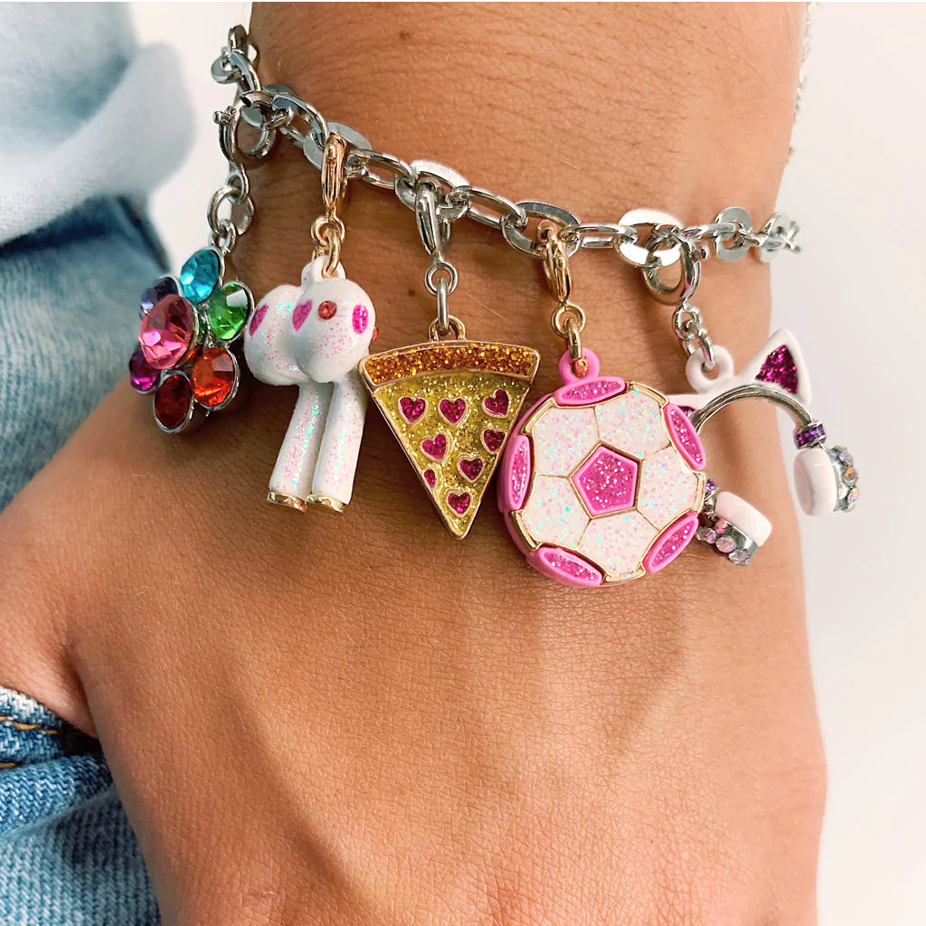 Soccer ball charm bracelet on sale