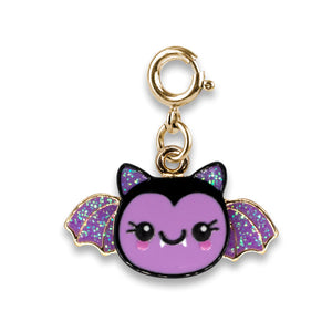 Charm It! Gold Glitter Bat Charm