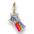 Charm It! Gold Glitter Shooting Star Charm