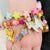 Charm It! Gold Multi-Cube Stretch Bead Bracelet