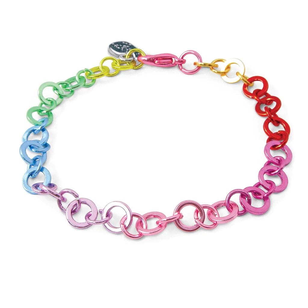 Charm It! Rainbow Chain Bracelet