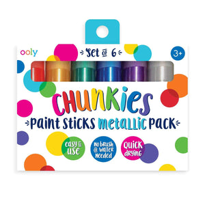 Ooly Chunkies Paint Sticks -- Metallic
