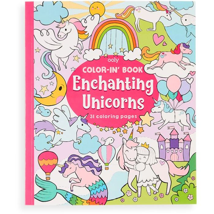 Ooly Color-in' Book: Enchanting Unicorns