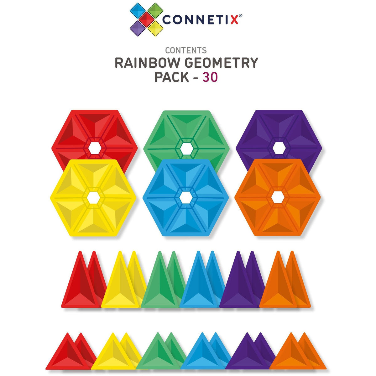 Connetix 30 Piece Geometry Pack