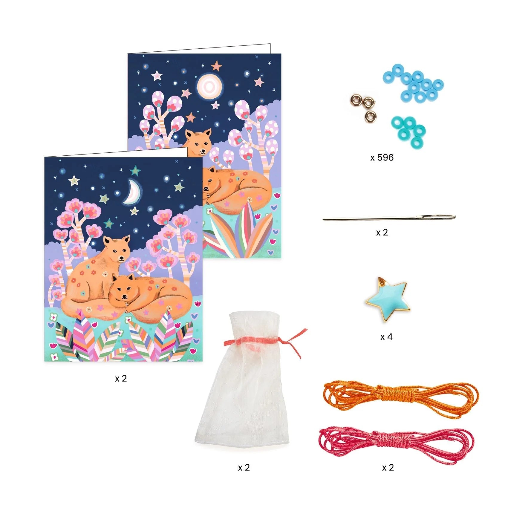 Djeco Beads & Jewelry -- Star Heishi