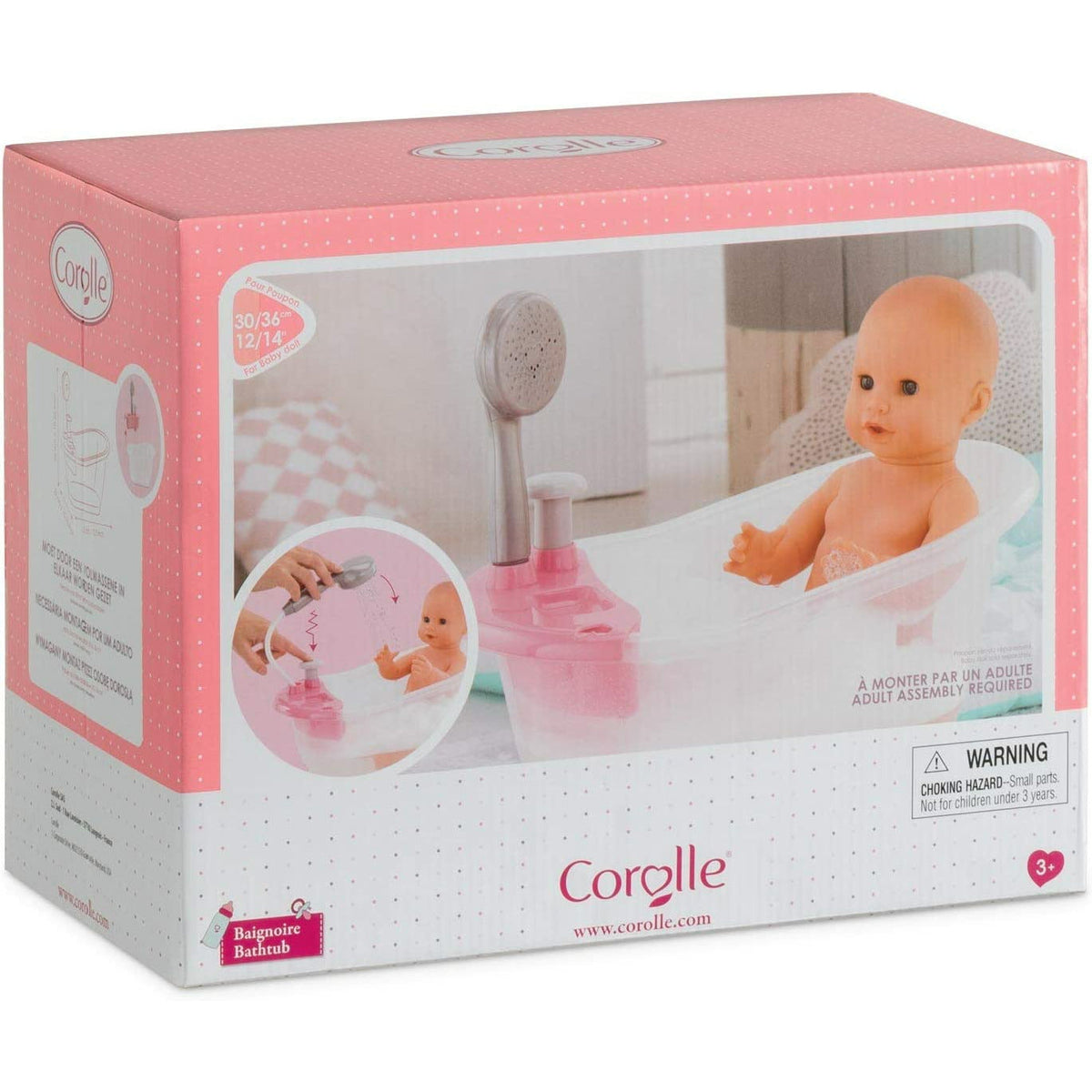 Corolle Bathtub & Shower for 12" & 14" Baby
