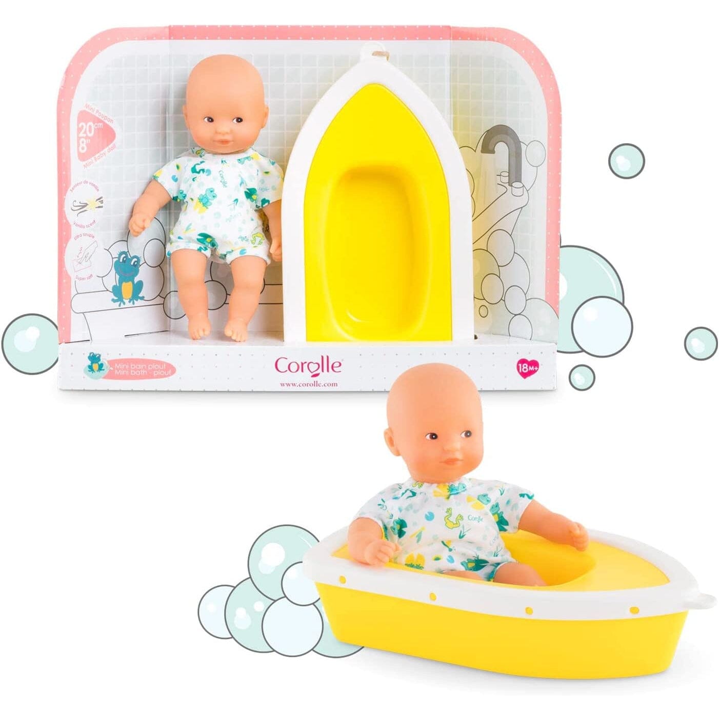 Corolle mini sales bath baby doll