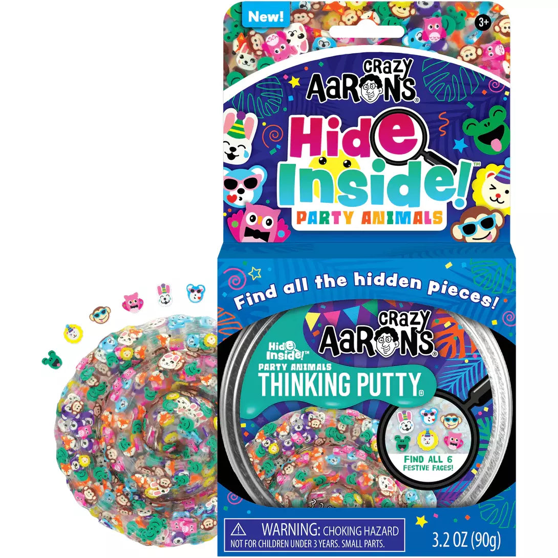 Crazy Aaron's Hide Inside!® Putty -- Party Animals
