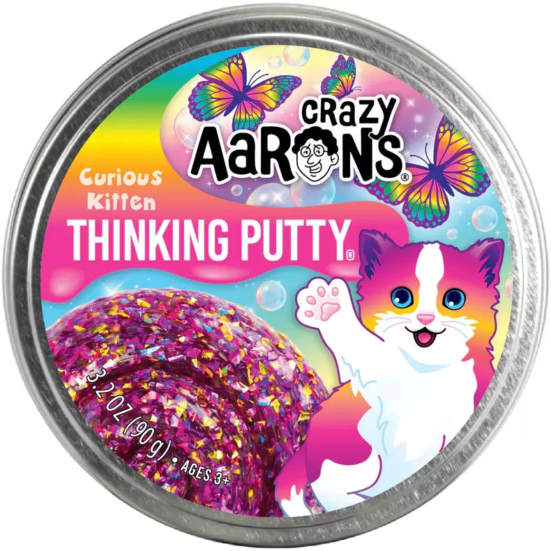 Crazy Aaron's Putty Pets -- Curious Kitten