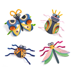 Djeco 3D Collage -- Fuzzy Bugs