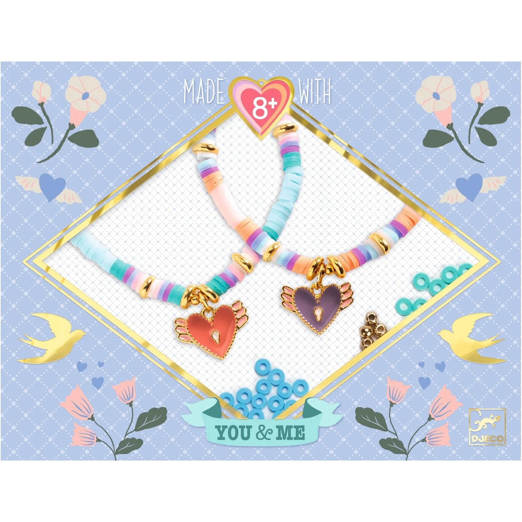 Djeco Beads & Jewelry -- Heart Heishi