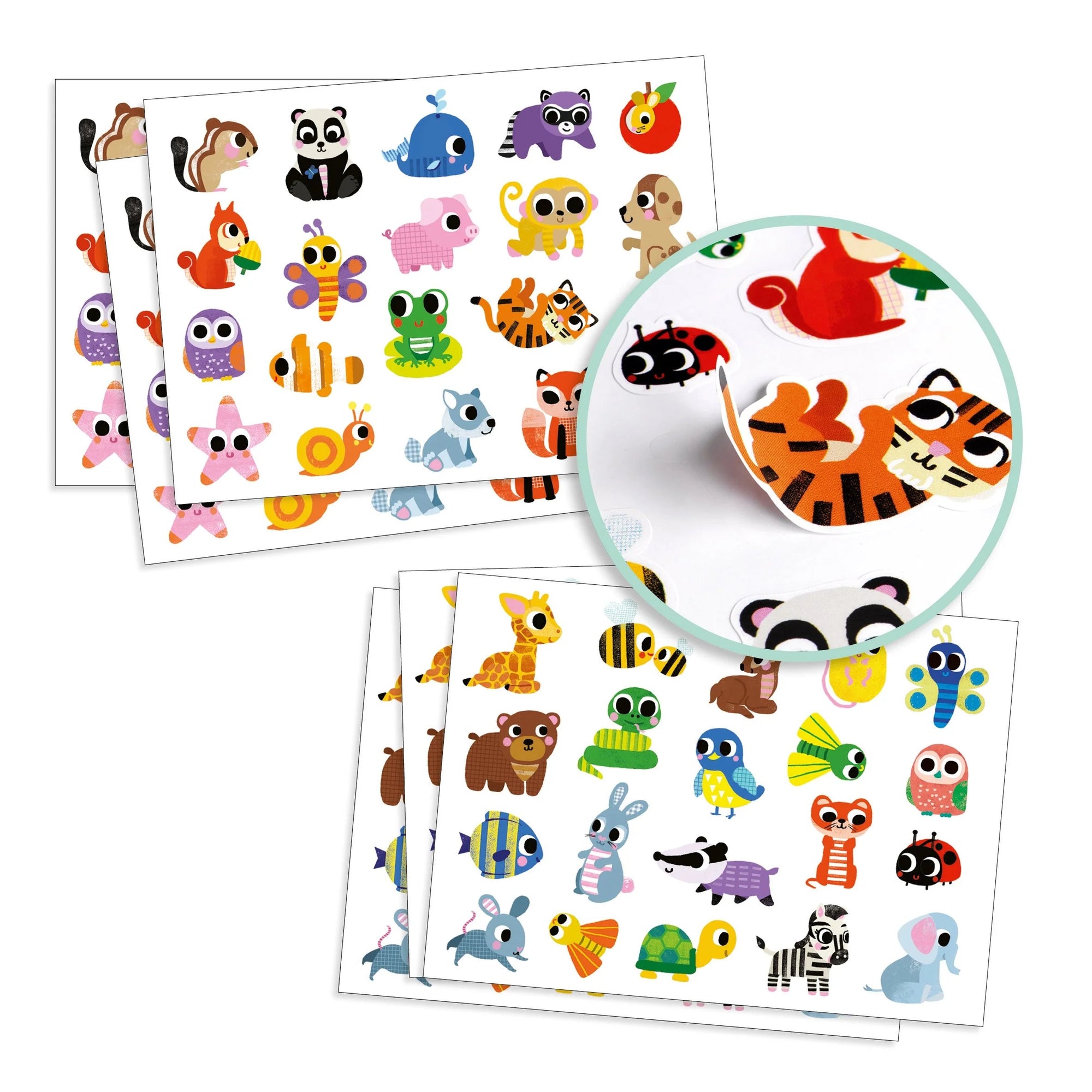 Djeco Big Stickers -- Baby Animals