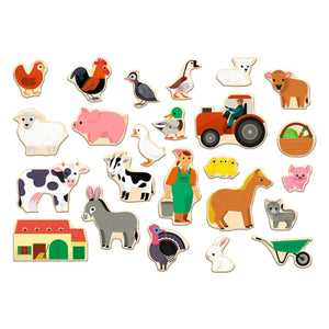 Djeco Wooden Magnets -- Farmix