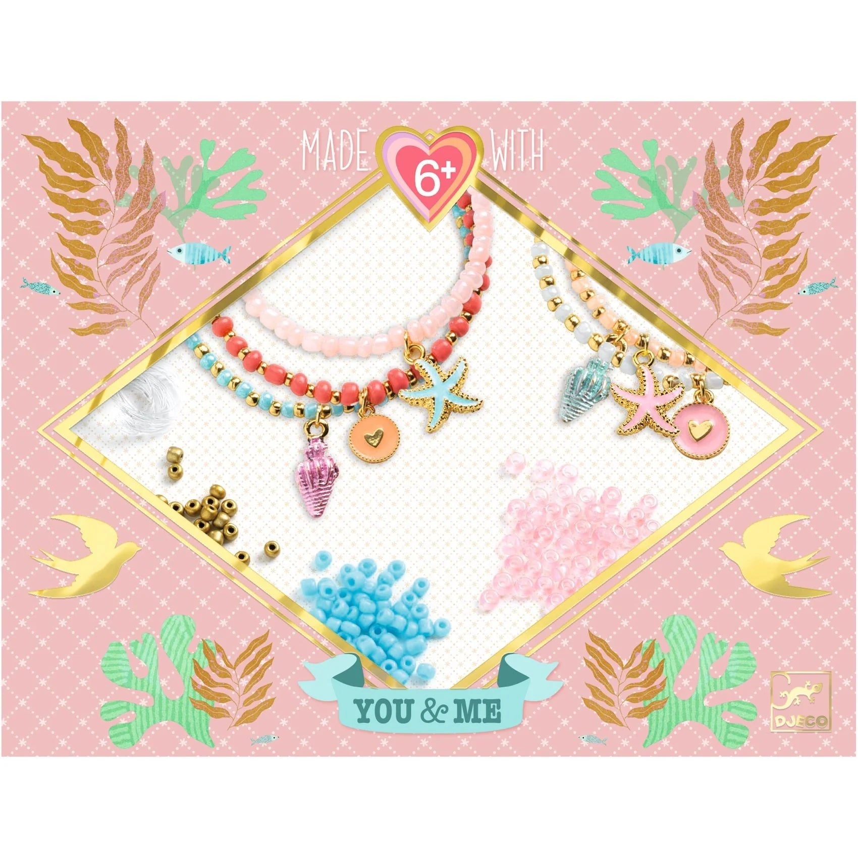 Djeco Multi-Wrap Beads & Jewelry -- Sea