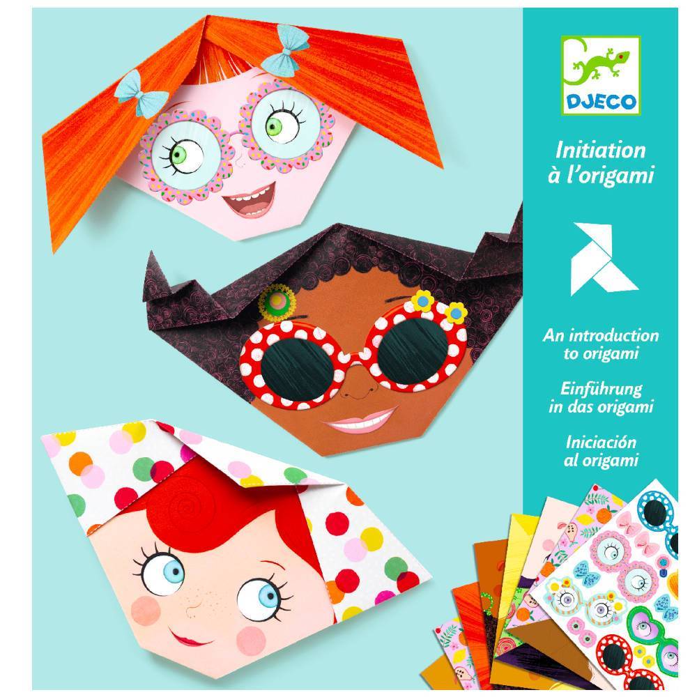 DJECO Origami Paper Craft Kit -- Pretty Faces