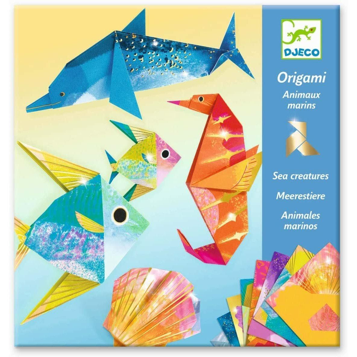 DJECO Origami Paper Craft Kit -- Sea Creatures
