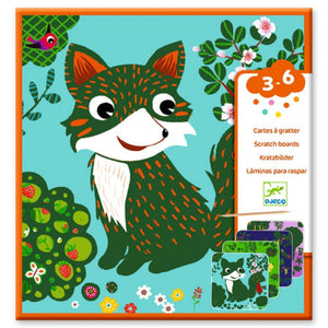 Djeco Scratch Cards -- Country Creatures