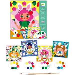 Djeco Surprise Watercolor Painting Set -- Snack Time