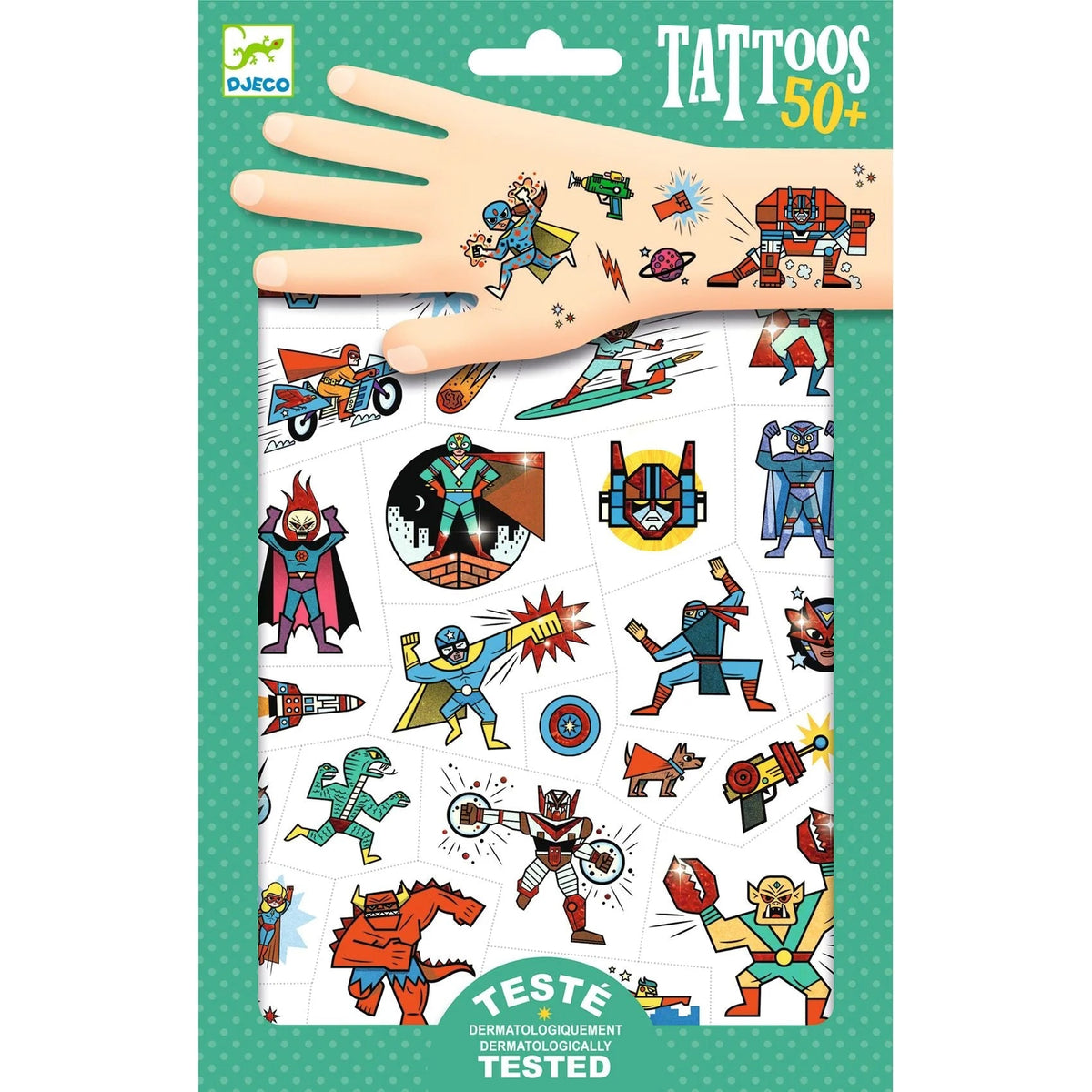 Djeco Tattoos -- Heroes vs Villains