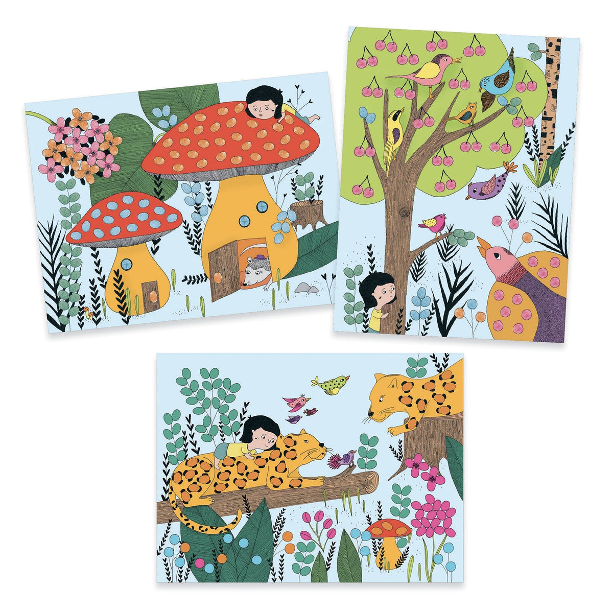 Djeco Touch and Paint! Finger Painting Kit