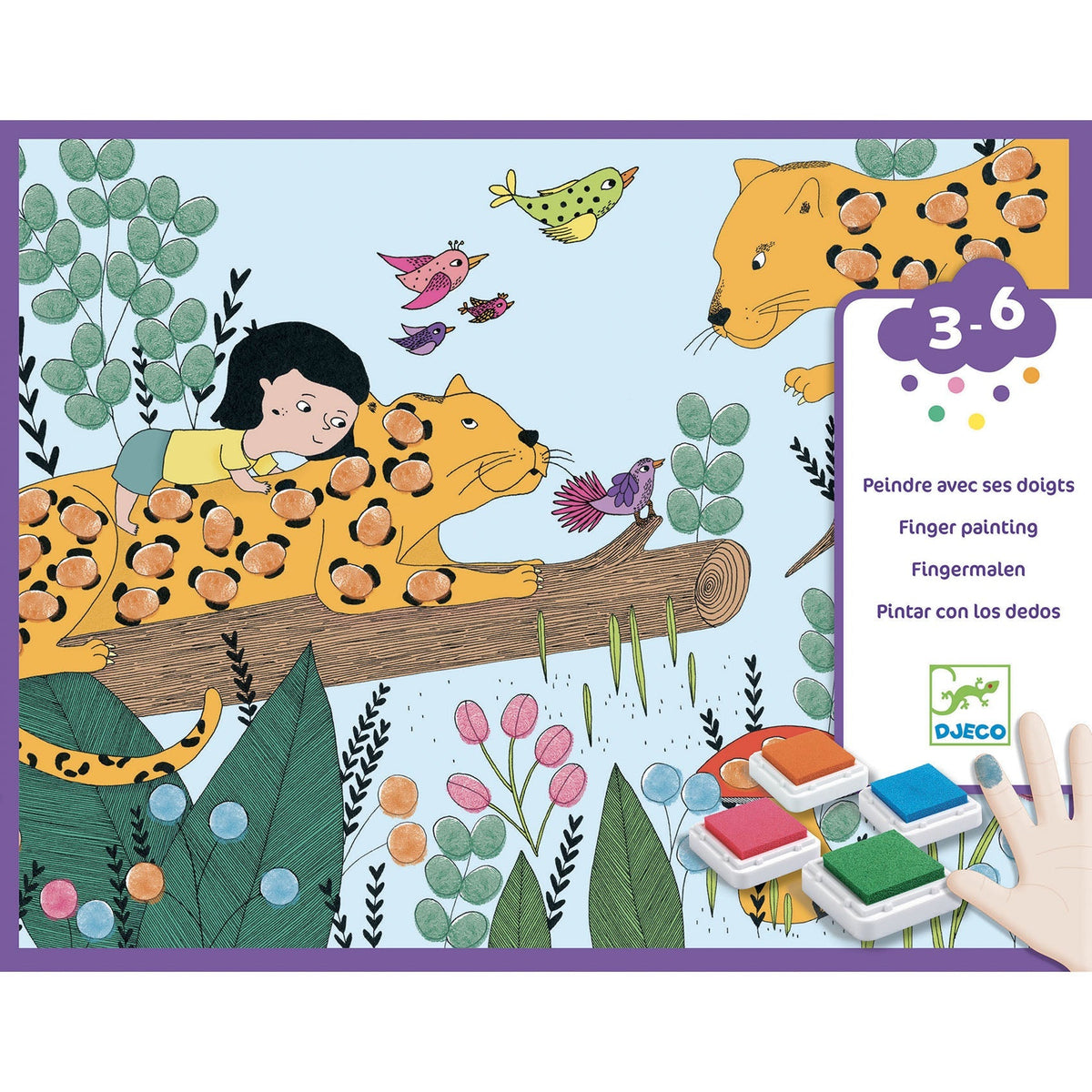 Djeco Touch and Paint! Finger Painting Kit