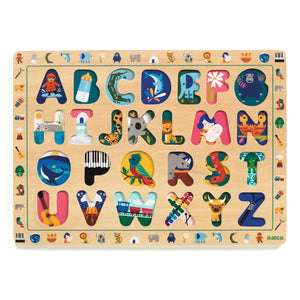 Djeco Wooden Puzzle -- International ABC