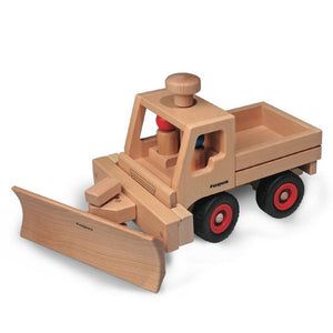 snowplow extension attached to unimog truck