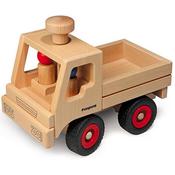 image of unimog basic truck; wooden, two peg people
