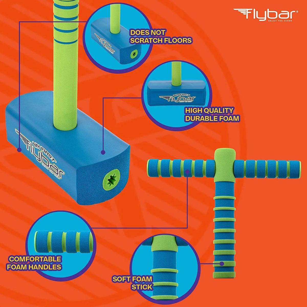 Flybar My First Pogo Jumper in Blue/Green