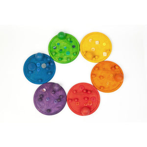 Grapat Six Rainbow Stacking Plates