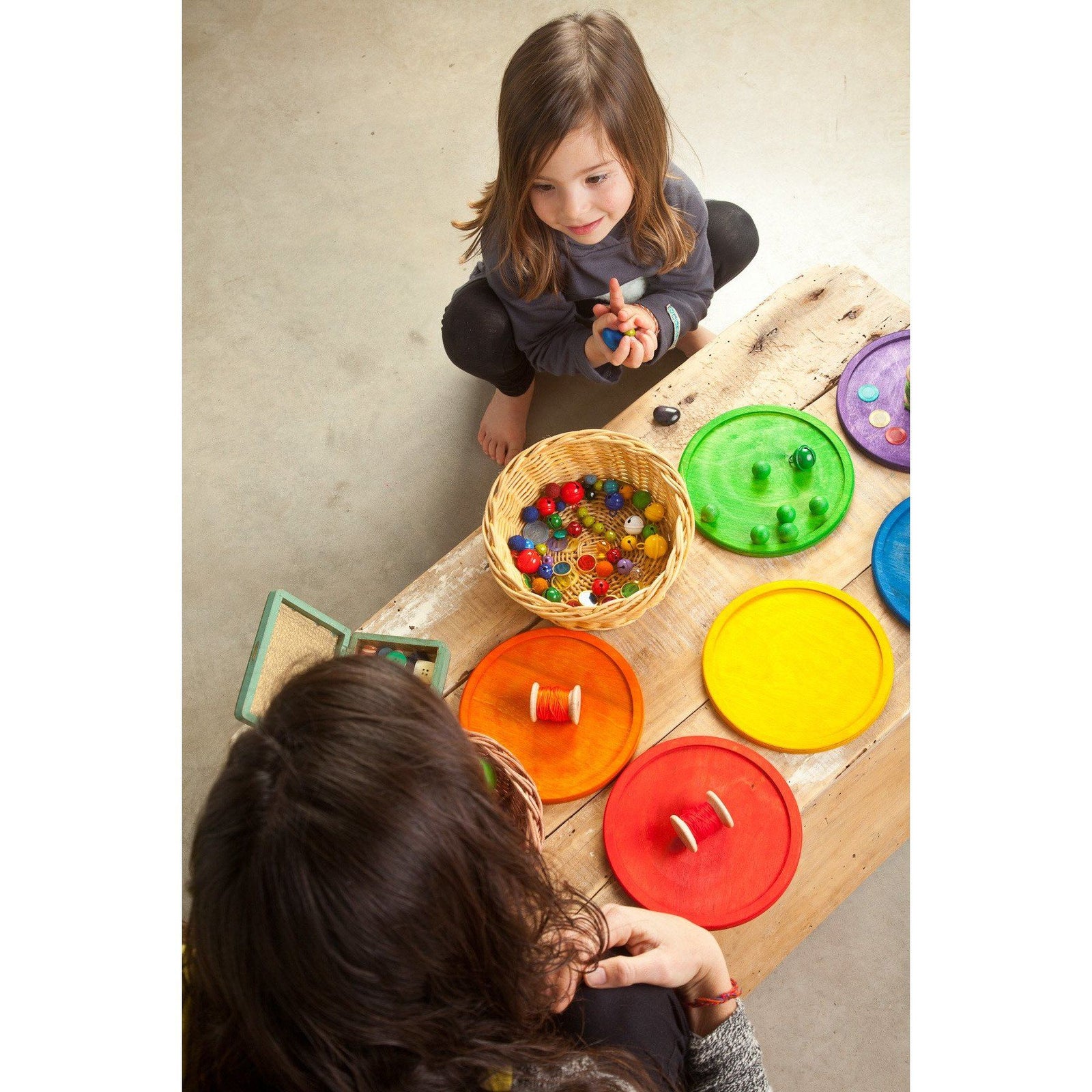 Grapat Six Rainbow Stacking Plates