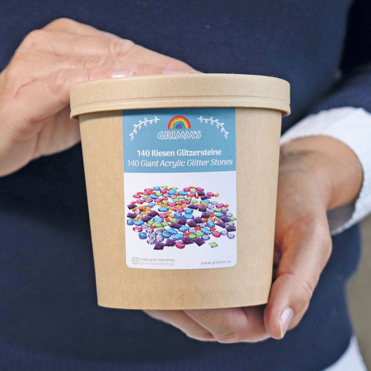 Grimm's 140 Giant Acrylic Glitter Stones