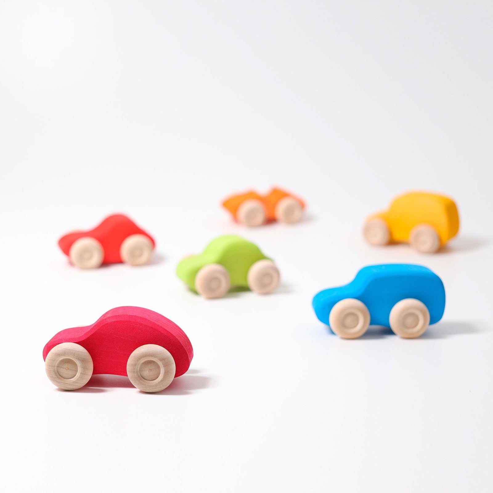 Grimm's Colored Wooden Cars