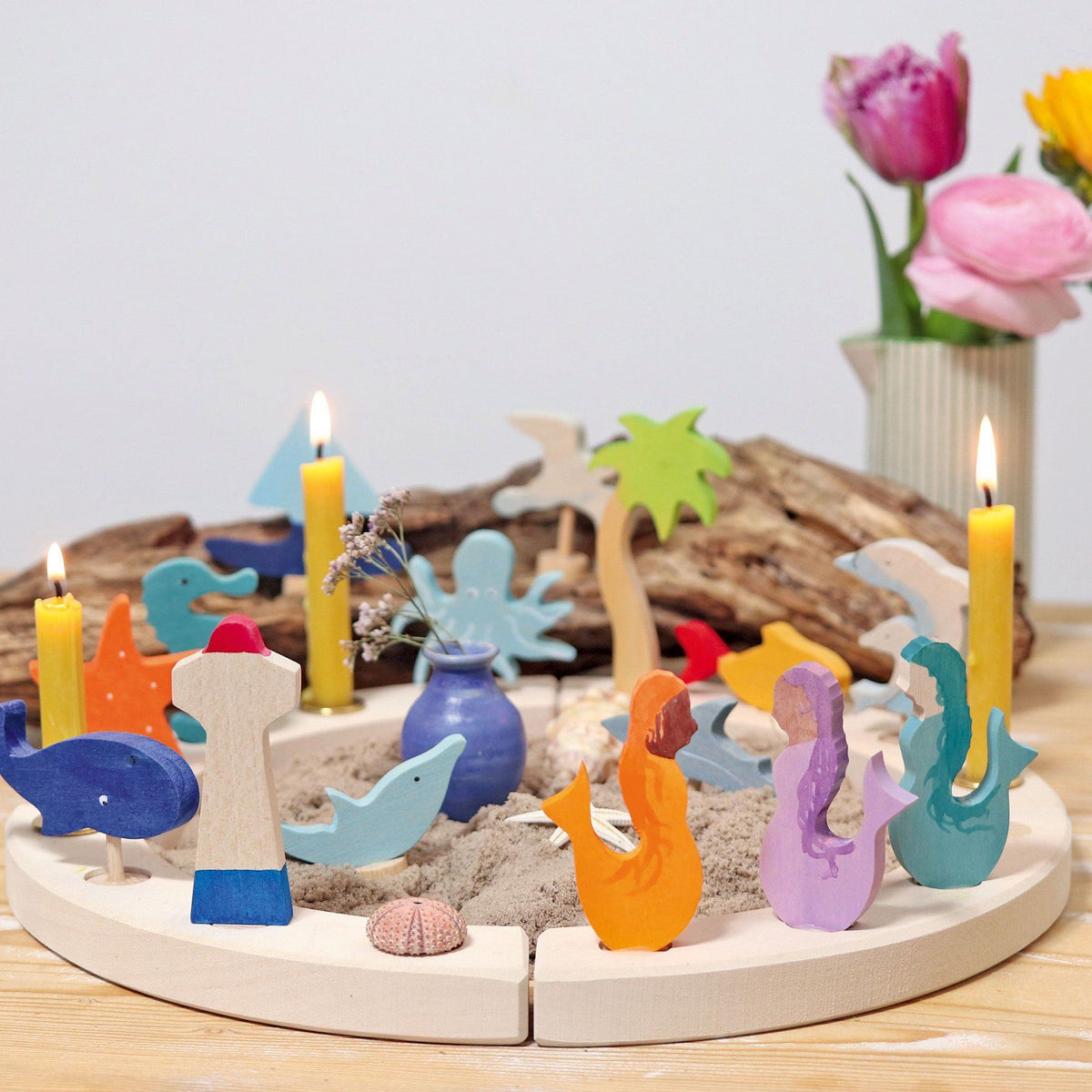 Grimm's Decorative Figure Mermaid Amethyst