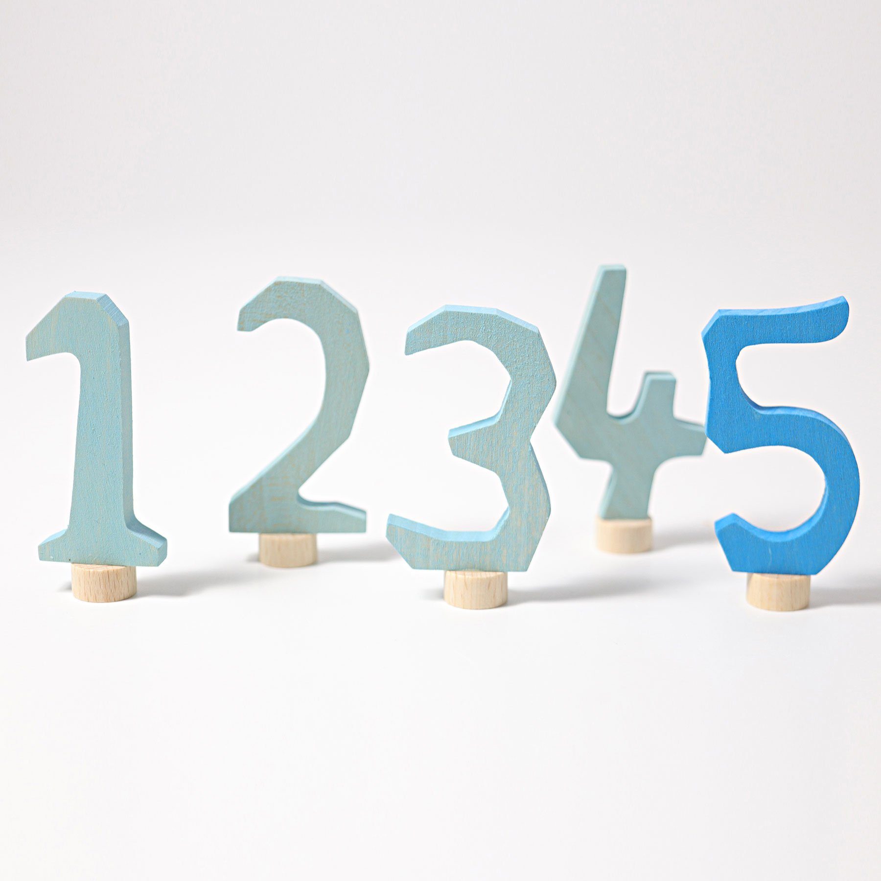 Grimm's Decorative Numbers -- Blue 1-5
