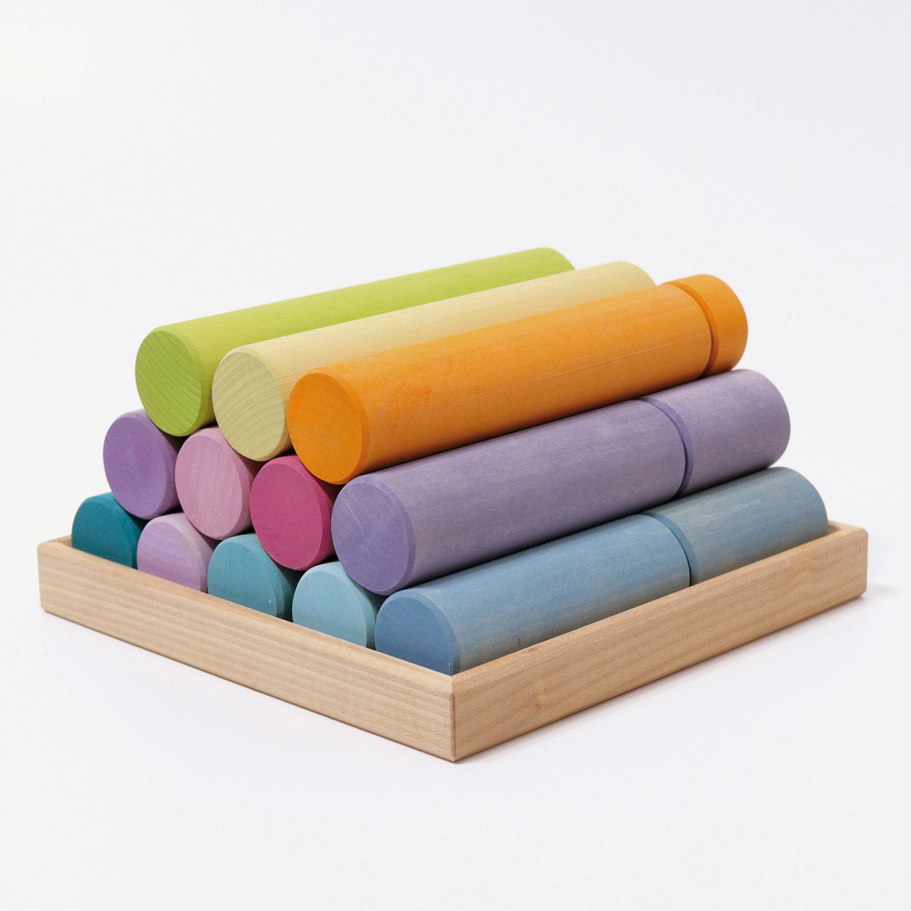 Grimm's Large Building Rollers Pastel