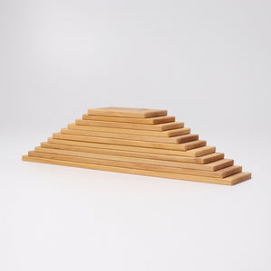 natural building boards; side view