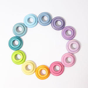 pastel building rings