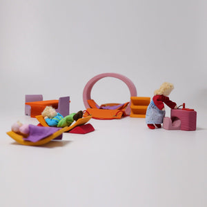 Grimm's Pink-Orange Mobile Home