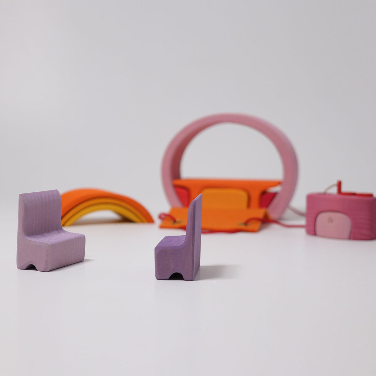 Grimm's Pink-Orange Mobile Home