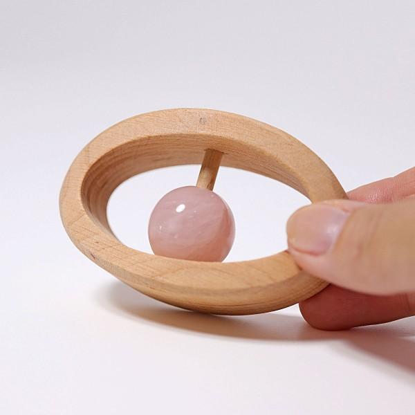 Grimm's Rose Quartz Rattle Grimm's Rose Quartz Rattle